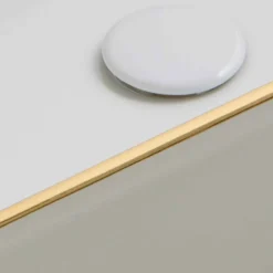 Viadurini Bathroom Keramikwaschbecken-Aufsatzwaschbecken aus Keramik, goldfarbene Dekoration Desing Debora