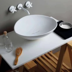 Viadurini Bathroom Keramikwaschbecken-Aufsatzwaschbecken aus Keramik, modernes Design made in Italy Animals