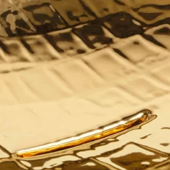 Viadurini Bathroom Farbige Waschbecken-Aufsatzwaschbecken aus Keramik-gold made in Italy Design Animals