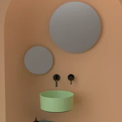 Viadurini Bathroom Keramikwaschbecken-Aufsatzwaschbecken aus Keramik in verschiedenen Ausführungen, hergestellt in Italien – Kugeln