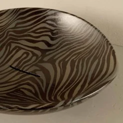 Viadurini Bathroom Farbige Waschbecken-Aufsatzwaschbecken aus Keramik, gestreift made in Italy Design Animals