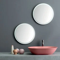 Viadurini Bathroom Farbige Waschbecken|Keramikwaschbecken-Aufsatzwaschbecken aus matt Keramik L 58 cm Made in Italy - Nelly