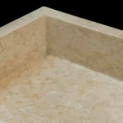 Viadurini Bathroom Steinwaschbecken-Aufsatzwaschbecken aus Naturstein weiß Jef, hangemacht