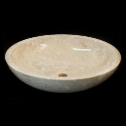 Viadurini Bathroom Steinwaschbecken-Aufsatzwaschbecken aus Naturstein weiß Ziva, Einzelstück