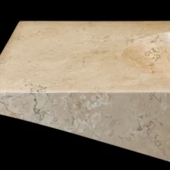 Viadurini Bathroom Steinwaschbecken-Aufsatzwaschbecken aus Naturstein weiß Vox, Einzelstück