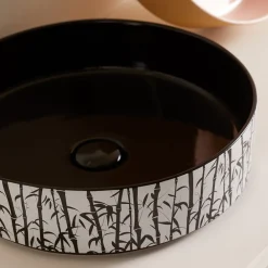 Viadurini Bathroom Keramikwaschbecken-Aufsatzwaschbecken für das Badezimmer aus Feinsteinzeug, hergestellt in Italien – Umschlag