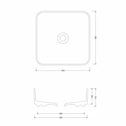 Viadurini Bathroom Keramikwaschbecken-Aufsatzwaschbecken in modernem Design Made in Italy - Dable