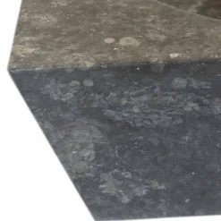 Viadurini Bathroom Steinwaschbecken-Aufsatzwaschbecken viereckig aus naturstein grau Jiny