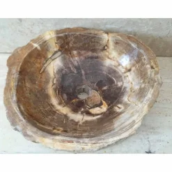 Viadurini Bathroom Steinwaschbecken-Aufsatzwaschtisch aus verchromtem Holz Star Big, Einzelstück