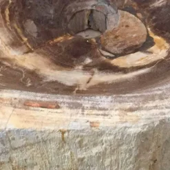 Viadurini Bathroom Steinwaschbecken-Aufsatzwaschtisch aus verchromtem Holz Star Big, Einzelstück