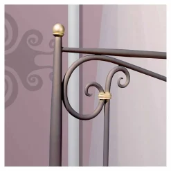 Viadurini Night Design Maßgeschneiderte Möbel|Schmiedeeisen Doppelbetten-Auriga Doppelbett aus Schmiedeeisen in Design