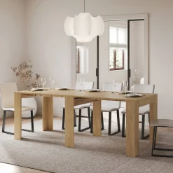 Viadurini Living Ausziehbarer Konsolentisch-Ausziehbare Konsole auf 211 cm aus Melaminplatten „Made in Italy“ – Principessa