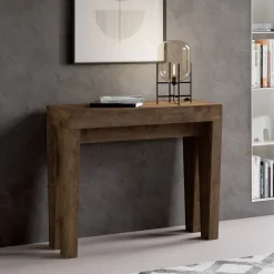 Viadurini Living Ausziehbarer Konsolentisch-Ausziehbare Konsole auf 300 cm aus Holz, hergestellt in Italien – Thron