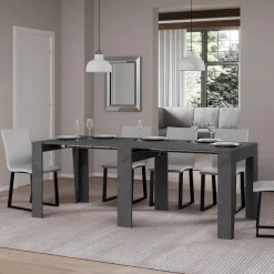 Viadurini Living Ausziehbarer Konsolentisch-Ausziehbare Konsole auf 211 cm aus Melamin, hergestellt in Italien – Incantesimo