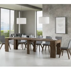 Viadurini Living Ausziehbarer Konsolentisch-Ausziehbare Konsole auf 307 cm aus Holzmikropartikeln Made in Italy – Corona