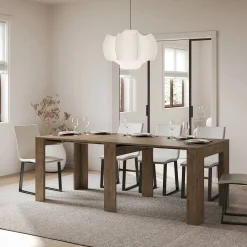 Viadurini Living Ausziehbarer Konsolentisch-Ausziehbare Konsole auf 181 cm aus Melaminplatten „Made in Italy“ – Drago