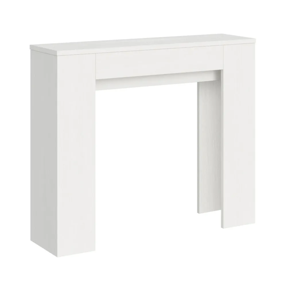 Viadurini Living Ausziehbarer Konsolentisch-Ausziehbare Konsole auf 181 cm aus Melaminplatten „Made in Italy“ – Drago