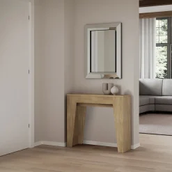 Viadurini Living Ausziehbarer Konsolentisch-Ausziehbare Konsole auf 181 cm in Melamin Essence Made in Italy – Castello