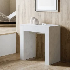 Viadurini Living Ausziehbarer Konsolentisch-Ausziehbare Konsole auf 299 cm mit internen Erweiterungen, hergestellt in Italien – Sanduhr