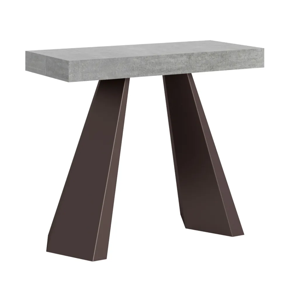 Viadurini Living Ausziehbarer Konsolentisch-Ausziehbare Konsole auf 300 cm mit Beinen in Bärenoptik, hergestellt in Italien – Destino
