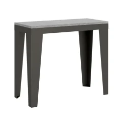 Viadurini Living Ausziehbarer Konsolentisch-Ausziehbare Konsole bis zu 300 cm aus Mikropartikeln aus Holz, hergestellt in Italien – Flamber