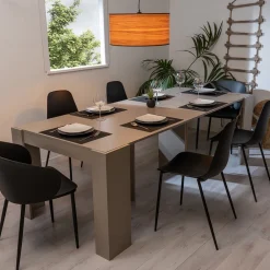 Viadurini Living Ausziehbarer Konsolentisch-Ausziehbare Konsole bis zu 294 cm aus Melamin Made in Italy - Pineta