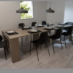 Viadurini Living Ausziehbarer Konsolentisch-Ausziehbare Konsole bis zu 294 cm aus Melamin Made in Italy - Pineta