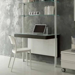 Viadurini Living Ausziehbarer Konsolentisch-Ausziehbare Kristallkonsole mit Metallstruktur Made in Italy - Iod