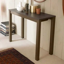 Viadurini Living Ausziehbarer Konsolentisch-Ausziehbare moderne Tischkonsole aus Eichenholz und Metall Made in Italy - Nappo