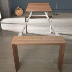 Viadurini Living Ausziehbarer Konsolentisch-Ausziehbare Tischkonsole Bis zu 295 cm in Holz Made in Italy Design - Temocle