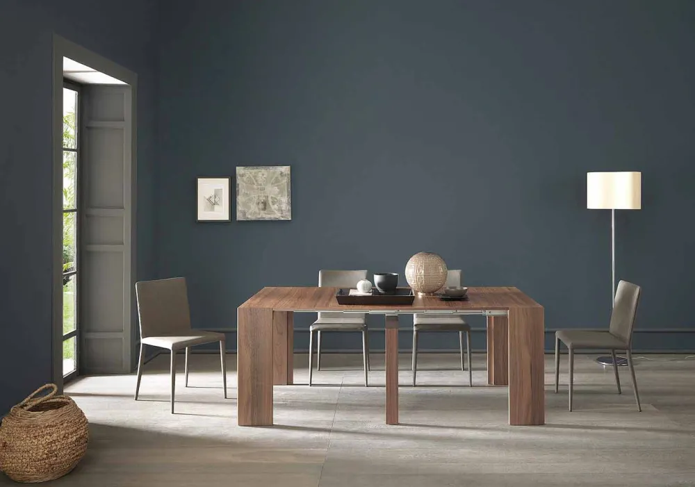 Viadurini Living Ausziehbarer Konsolentisch-Ausziehbare Tischkonsole Bis zu 295 cm in Holz Made in Italy Design - Temocle