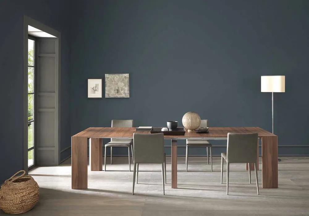 Viadurini Living Ausziehbarer Konsolentisch-Ausziehbare Tischkonsole Bis zu 295 cm in Holz Made in Italy Design - Temocle