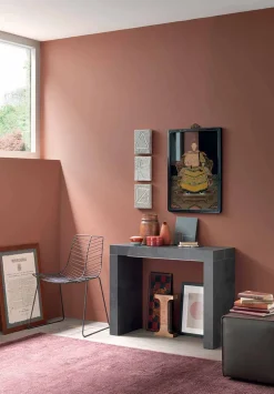 Viadurini Living Ausziehbarer Konsolentisch-Ausziehbare Tischkonsole Bis zu 290 cm mit Holzplatte Made in Italy - Seregno