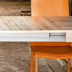 Viadurini Living Ausziehbare Esstische-Ausziehbarer bis 300cm Tisch aus Melamin Oky in modernem Design