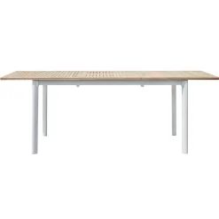 Viadurini in the Garden Gartentische Aus Aluminium|Ausziehbare Gartentische-Ausziehbarer Butterfly-Tisch bis 210 cm aus Aluminium und Teakholzplatte - Incanto