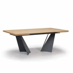 Viadurini Living Ausziehbare Esstische-Ausziehbarer Designtisch Bis zu 294 cm in Holz und Metall Made in Italy - Nuzzo