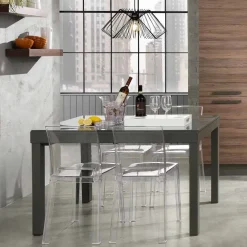 Viadurini Living Ausziehbare Esstische-Ausziehbarer Designtisch aus Glas und Metall - Guerriero