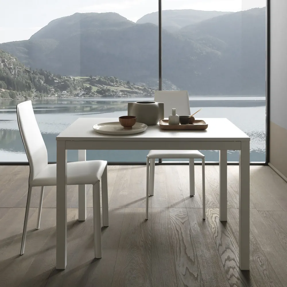 Viadurini Living Ausziehbare Esstische-Ausziehbarer Esstisch 190 cm Metall und Holz Made in Italy - Euklidisch