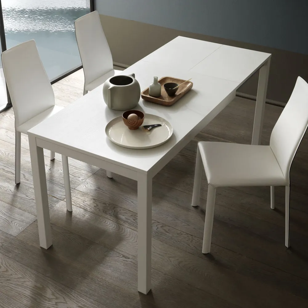 Viadurini Living Ausziehbare Esstische-Ausziehbarer Esstisch 190 cm Metall und Holz Made in Italy - Euklidisch