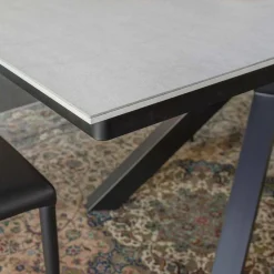 Viadurini Living Ausziehbare Esstische-Ausziehbarer Esstisch 2,8 m mit Beinen aus Keramik und Metall - Paoluccio