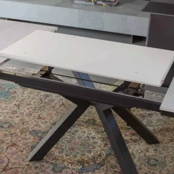 Viadurini Living Ausziehbare Esstische-Ausziehbarer Esstisch 2,8 m mit Beinen aus Keramik und Metall - Paoluccio
