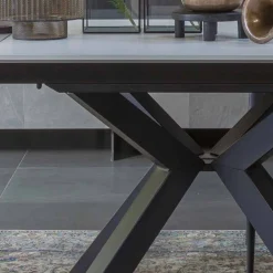 Viadurini Living Ausziehbare Esstische-Ausziehbarer Esstisch 2,8 m mit Beinen aus Keramik und Metall - Paoluccio