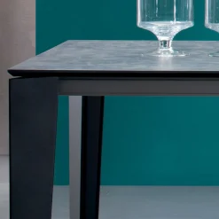 Viadurini Living Ausziehbare Esstische-Ausziehbarer Esstisch auf 310 cm aus Laminat, hergestellt in Italien – Siebziger