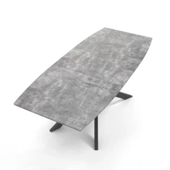 Viadurini Living Ausziehbare Esstische-Ausziehbarer Esstisch aus Metall und MDF – Iridium