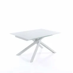 Viadurini Living Ausziehbare Esstische-ausziehbarer Esstisch aus Glas und Metall - Tristano