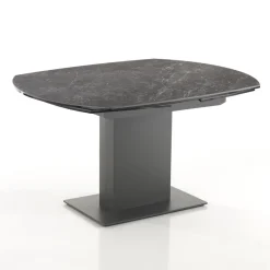 Viadurini Living Ausziehbare Esstische-Ausziehbarer Esstisch bis 180 cm in Keramik und Stahl - Catone