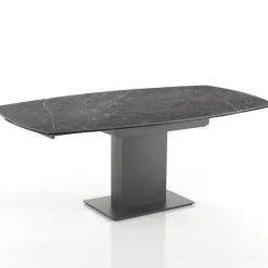 Viadurini Living Ausziehbare Esstische-Ausziehbarer Esstisch bis 180 cm in Keramik und Stahl - Catone