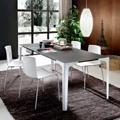 Viadurini Living Ausziehbare Esstische-Ausziehbarer Esstisch Bis zu 222 cm in Fenix Made in Italy - Vulcano