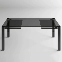 Viadurini Living Esstische Nach Mass|Ausziehbare Esstische-Ausziehbarer Esstisch Bis 280 cm mit Glasplatte Made in Italy - Melo