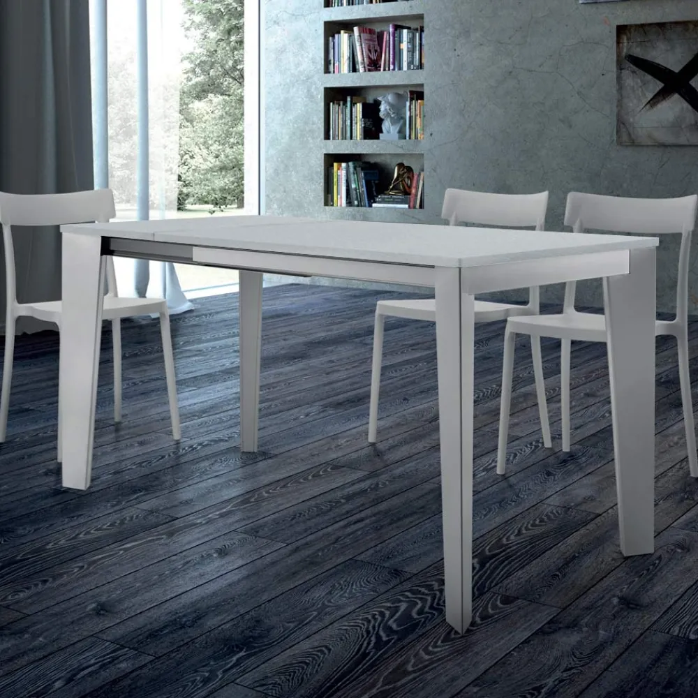 Viadurini Living Ausziehbare Esstische-Ausziehbarer Esstisch bis 310 cm aus Melamin, hergestellt in Italien – Siebzigerjahre